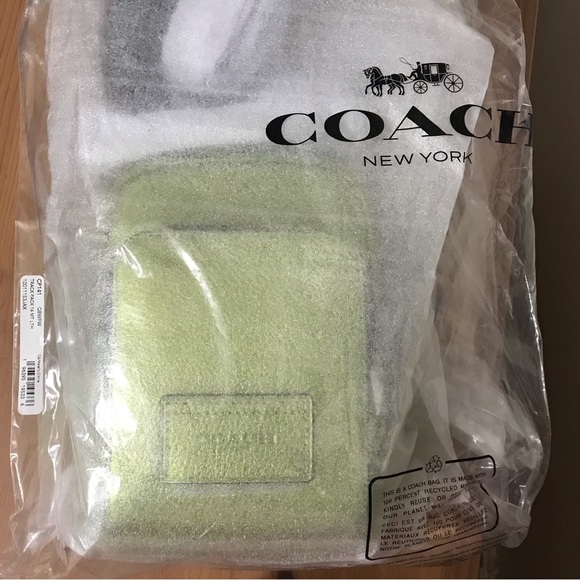 🥰 Coach track pack 14 Metallic Citrine - Picture 4 of 6